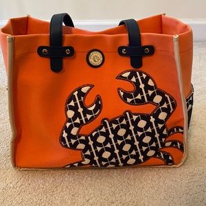Spartina 449 Crab Embroidered Bag